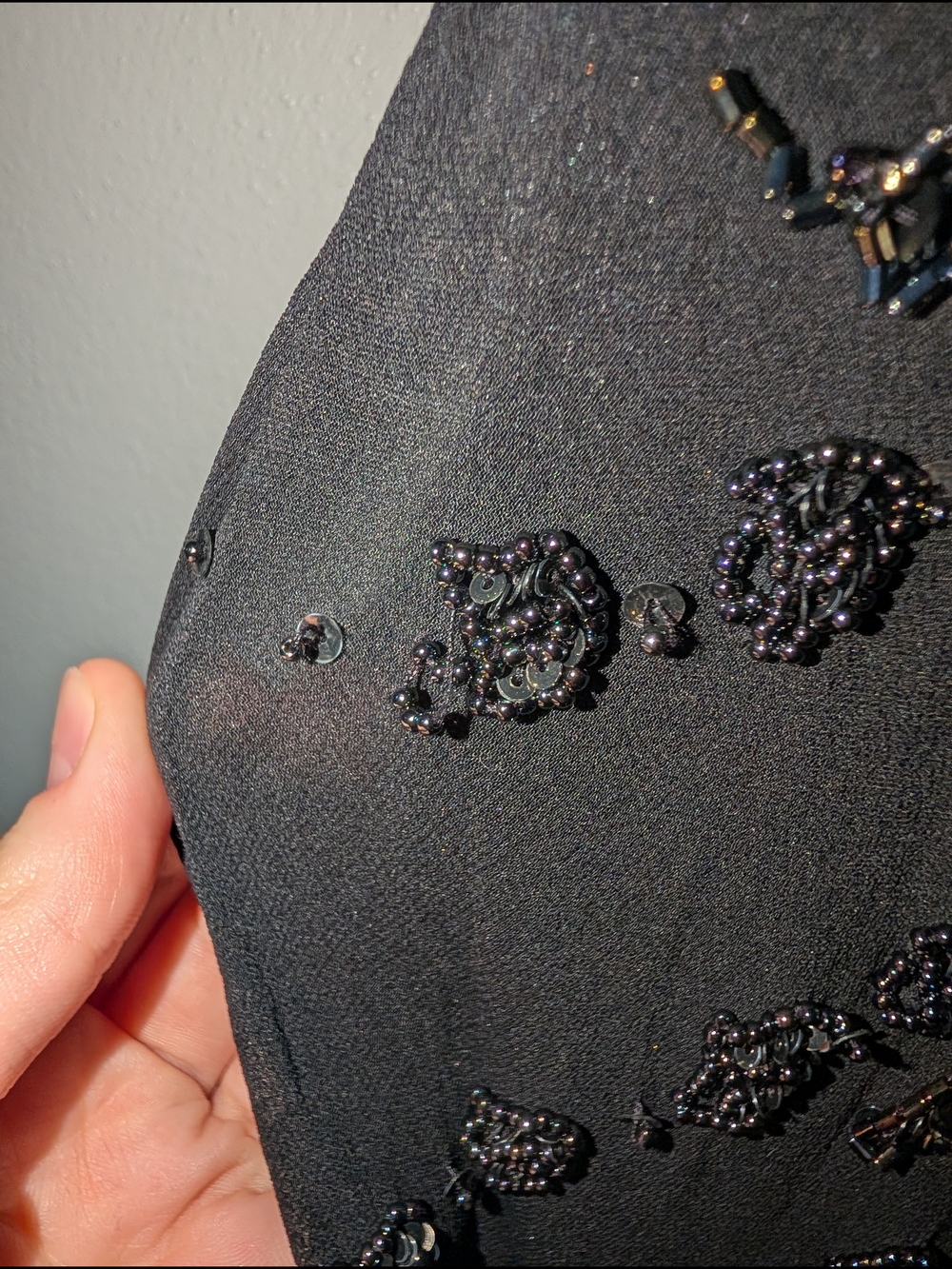 6 Sue Wong Nocturne Y2K Silk Vintage Beaded Gown - Picture 6 of 9